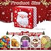 Tandefio 12 Pcs 6.3'' Christmas Cookie Tins Large Cookie Tins 